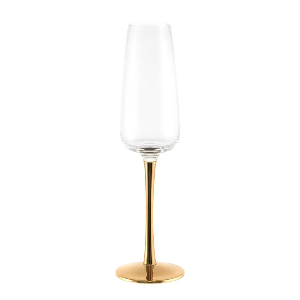 Champagne Flute Gold Stem