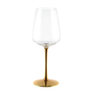 Wine Glass with Gold Stem