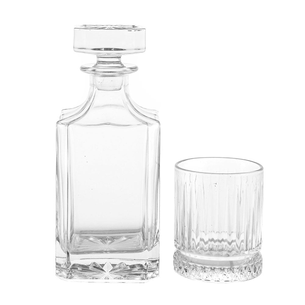 Decanter with Glasses & Ice Stones Boxed Whiskey Set