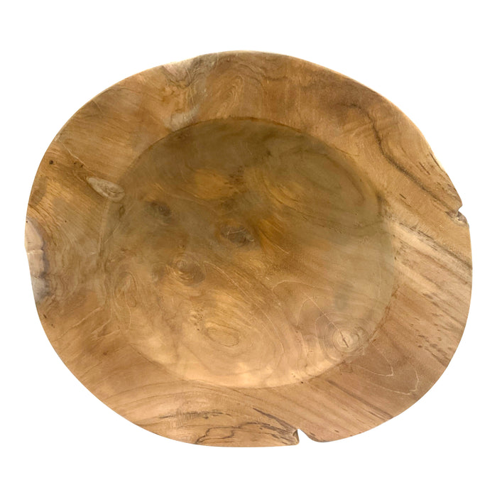 Malo Teak Wood Plate Brown 50cm
