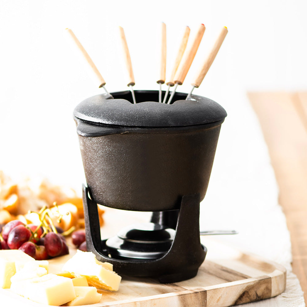 Cast Iron Fondue Set