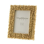 Resin Bubble Gold Photo Frame 24x12cm