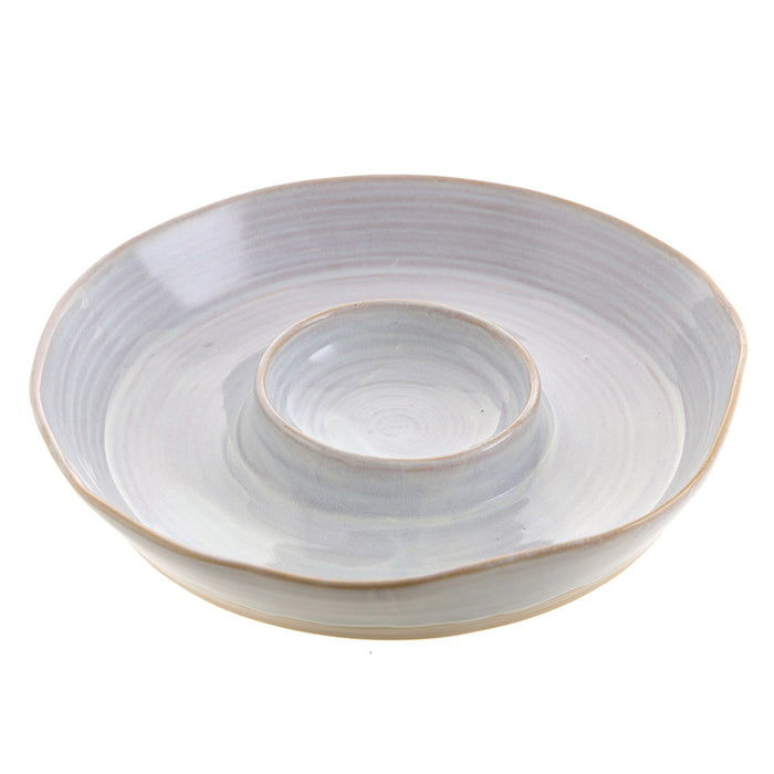 Ceramic Round Chip n' Dip 28cm