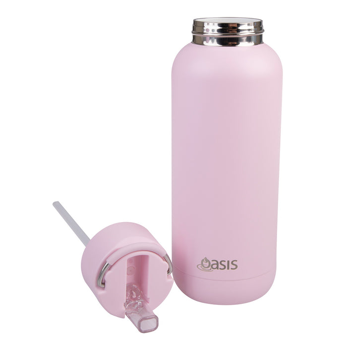 Oasis Bottle Ceramic 1L Pink Lemonade
