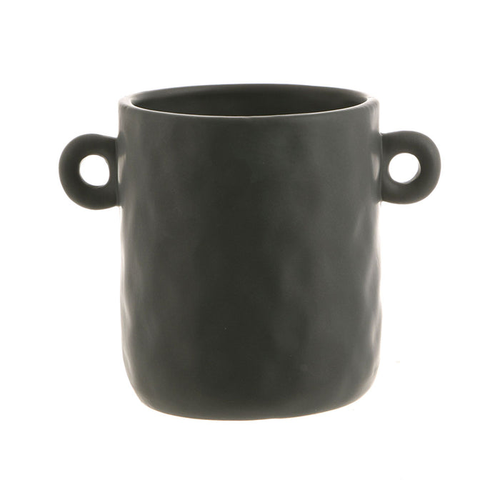 UTENSIL HOLDER Ceramic Black 17x13.5cm