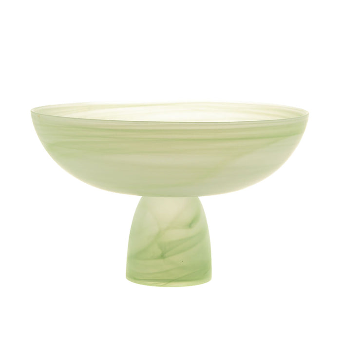 Footed Bowl Mint Green Alabaster 24cm