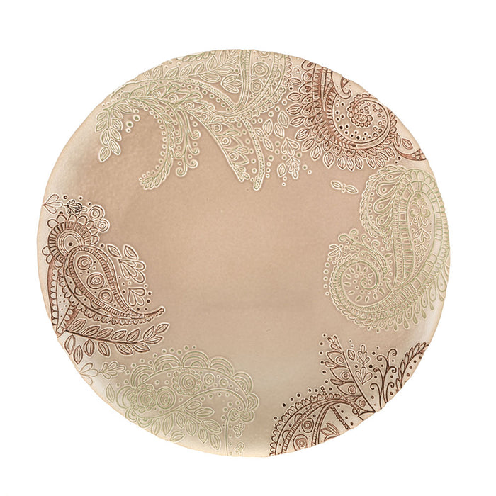 PLATTER Round Manet White/Chocolate 33cm