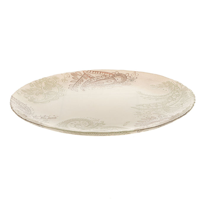 PLATTER Round Manet White/Chocolate 33cm