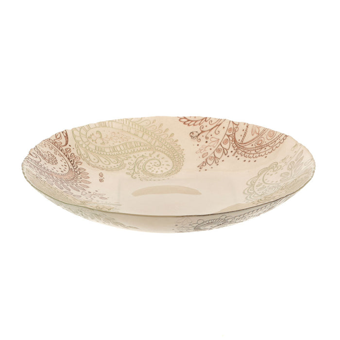 BOWL Round Manet White/Chocolate 33cm