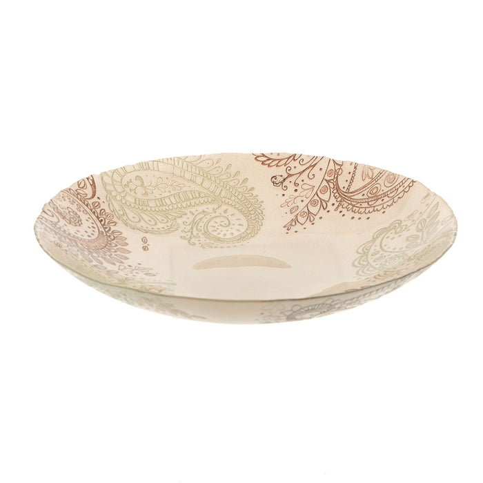 BOWL Round Manet White/Chocolate 33cm