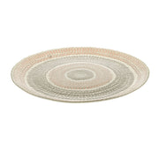 Bamako Gold Olive & Chocolate Round 33cm Glass Decorative Platter