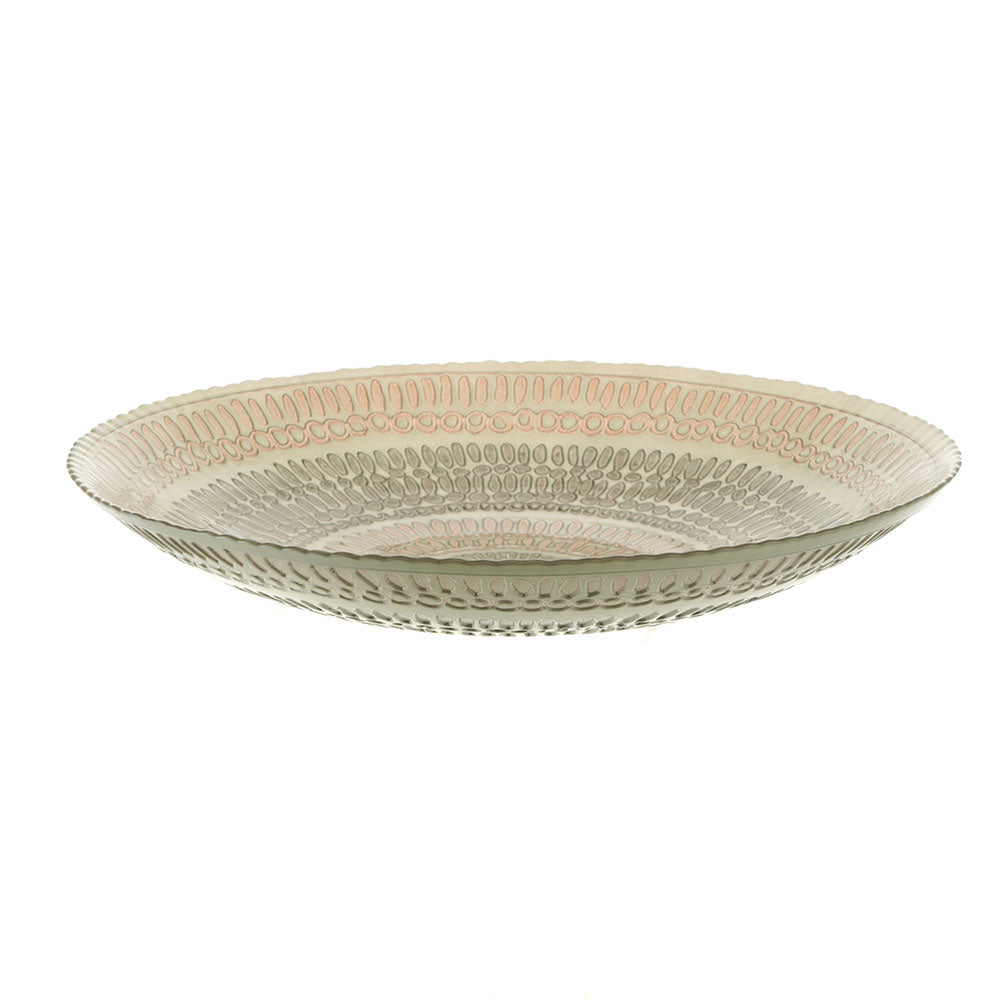 Bamako Gold Olive & Chocolate Round 33cm Decorative Bowl