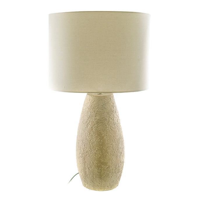 LAMP Oval Base with Tall Shade Beige 59.5cm