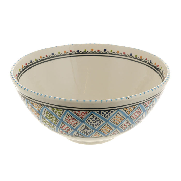 BOWL Round Turquoise Mediterranean 30cm