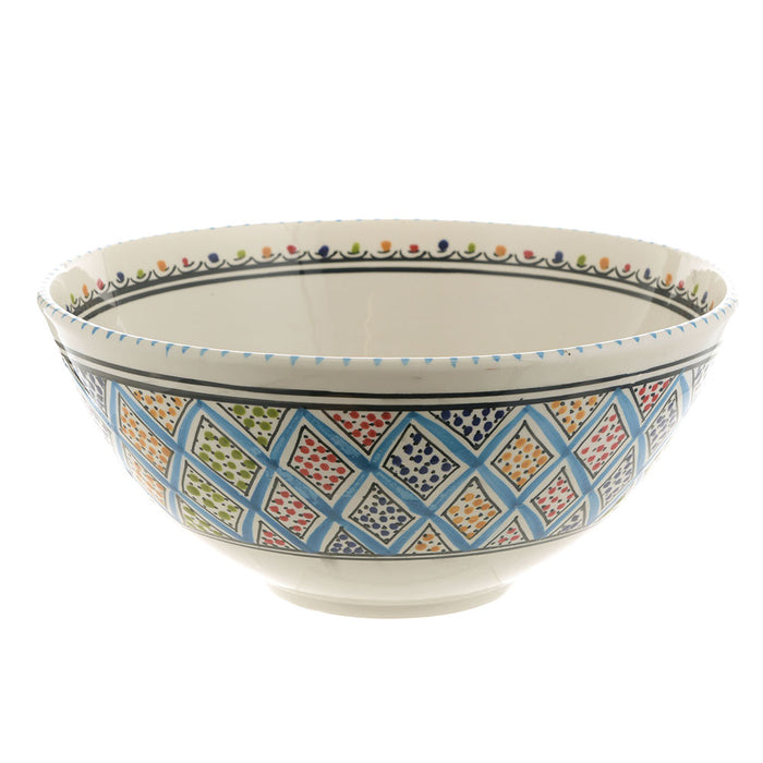 BOWL Round Turquoise Mediterranean 30cm