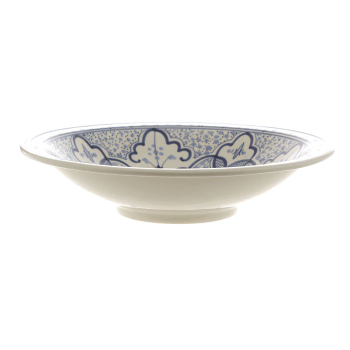 BOWL FLAT Dark & Light Blue 33cm