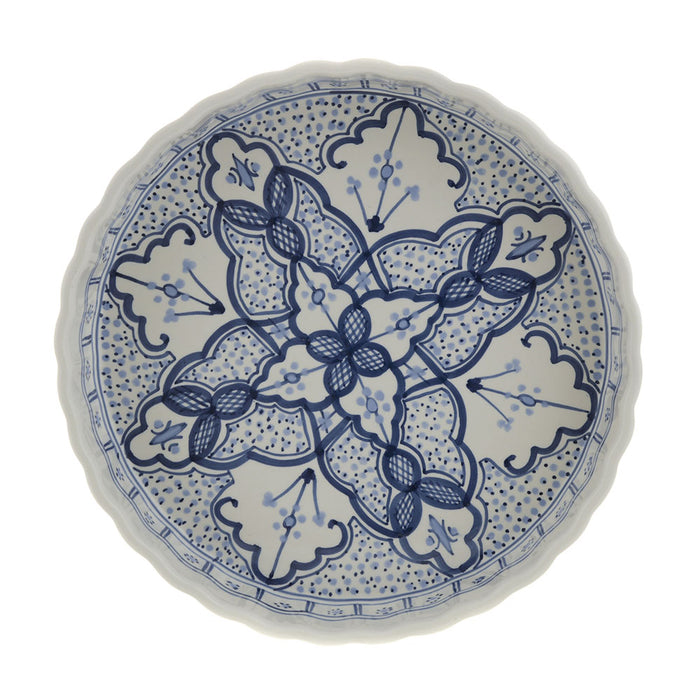 PIE DISH Round Dark & Light Blue 30cm