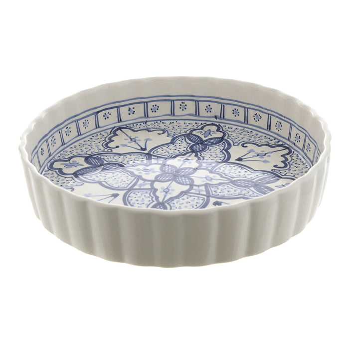 PIE DISH Round Dark & Light Blue 30cm