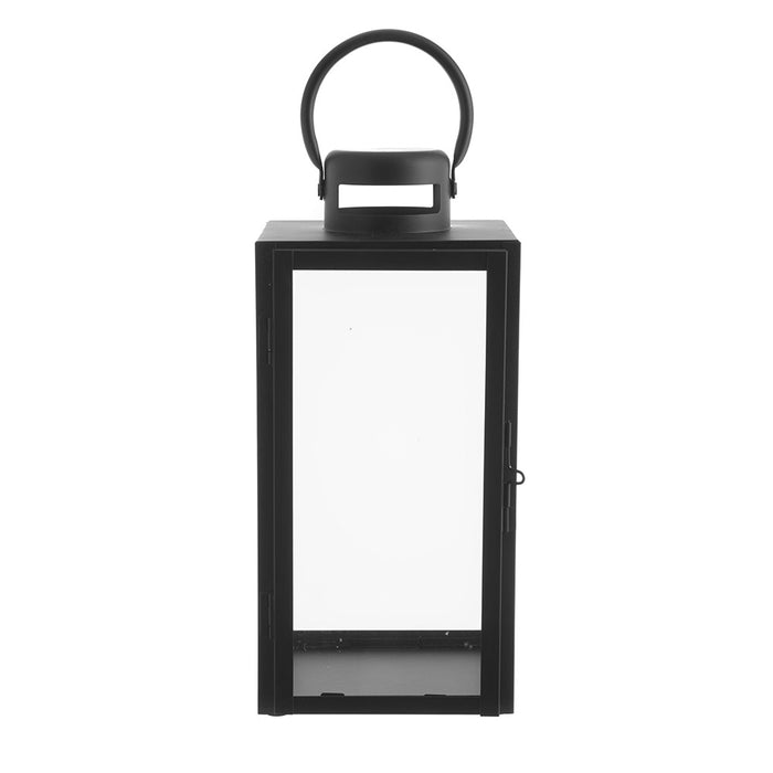 LANTERN Steel Matte Black 15x14x30cm