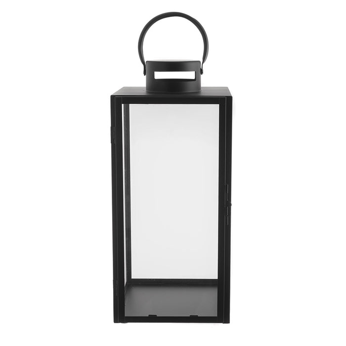 LANTERN Steel Matte Black 19x19x40cm