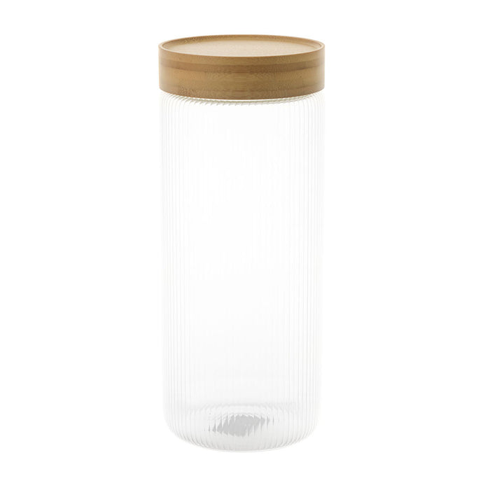 STORAGE CANISTER Ribbed Glass 1500ml