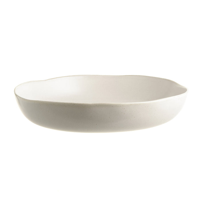 BOWL Round Stoneware White 32cm