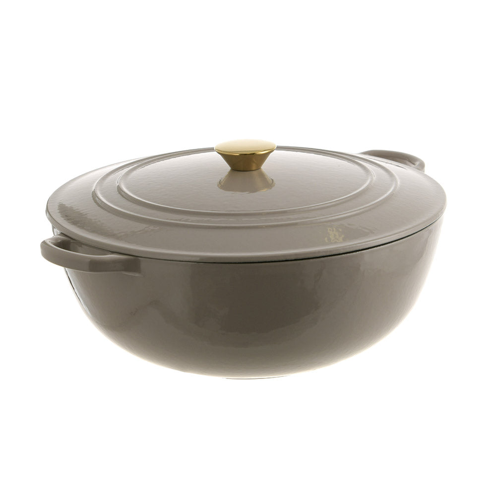 Mushroom Round 32.5cm 7L Cast Iron Casserole Pot – Wheel&Barrow Home