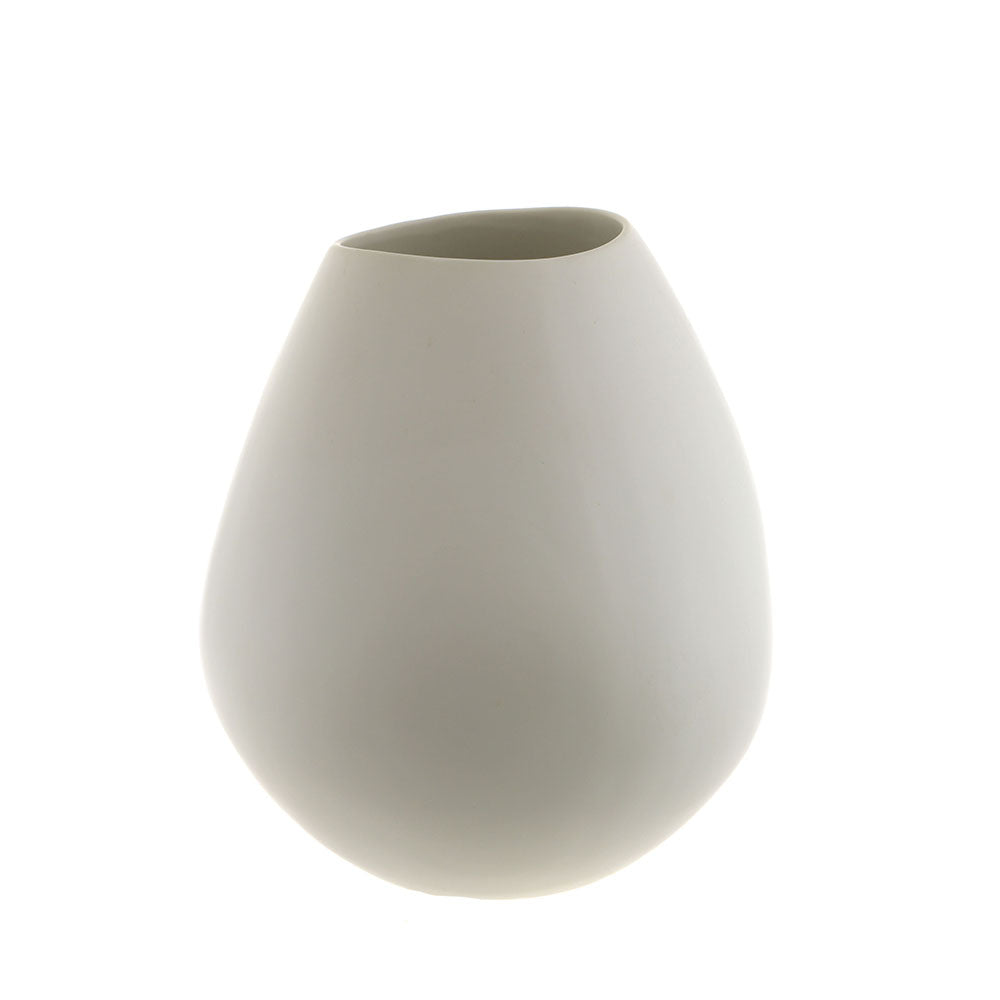 Matt White Bulb Vase Large