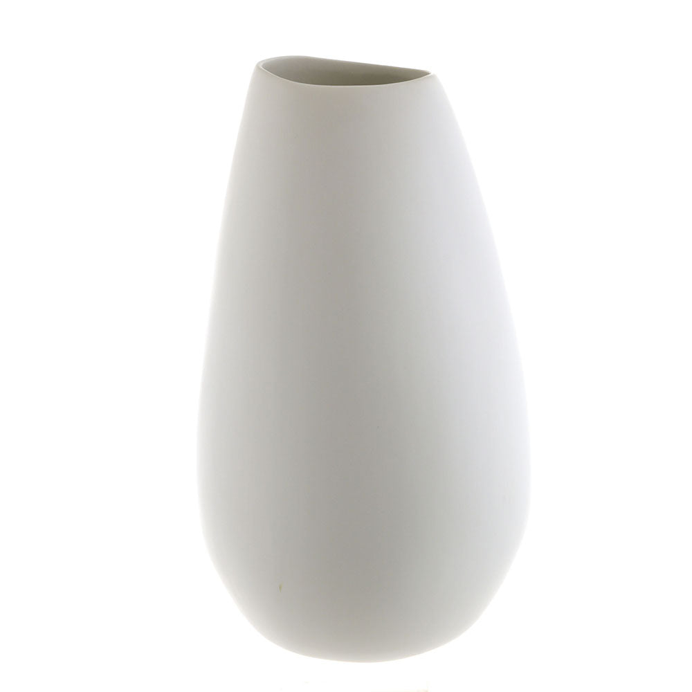 Matt White Tall Bulb Vase Medium 24x23x40cm