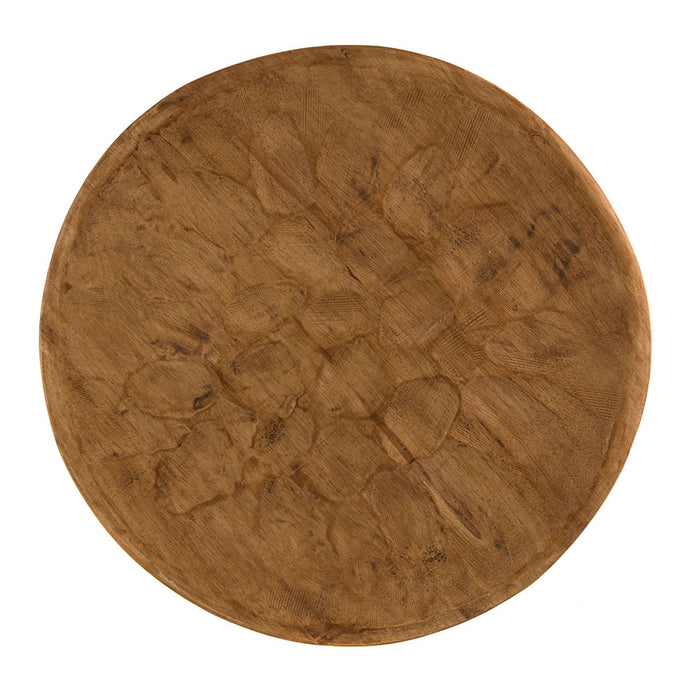 BOARD Round Carved Natural 40x40x2.5cm