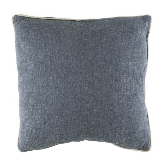 CUSHION with Piping Blue/White 50x50cm