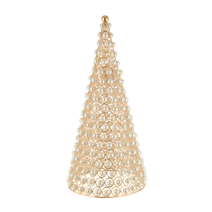 XMAS CONE Pearls Medium 19x41cm