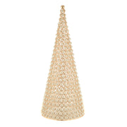 Christmas Cone Pearls Gold Large 24x61cm
