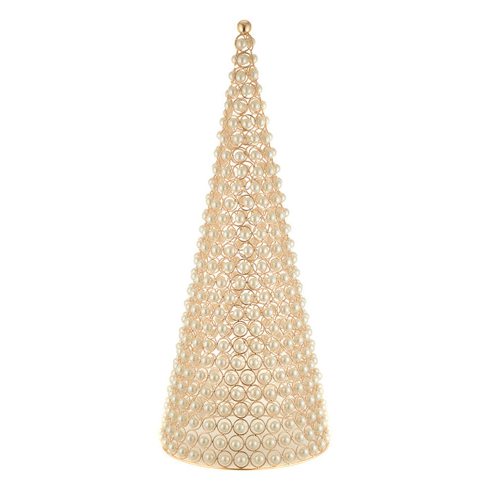 XMAS CONE Pearls Large 24x61cm