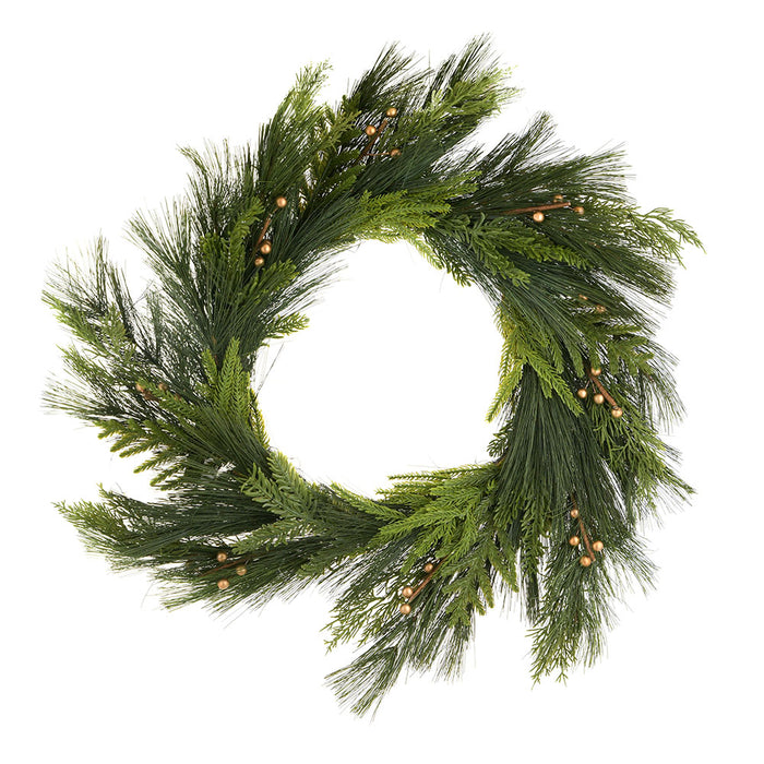 WREATH Evergreen Fir with LED 71cm