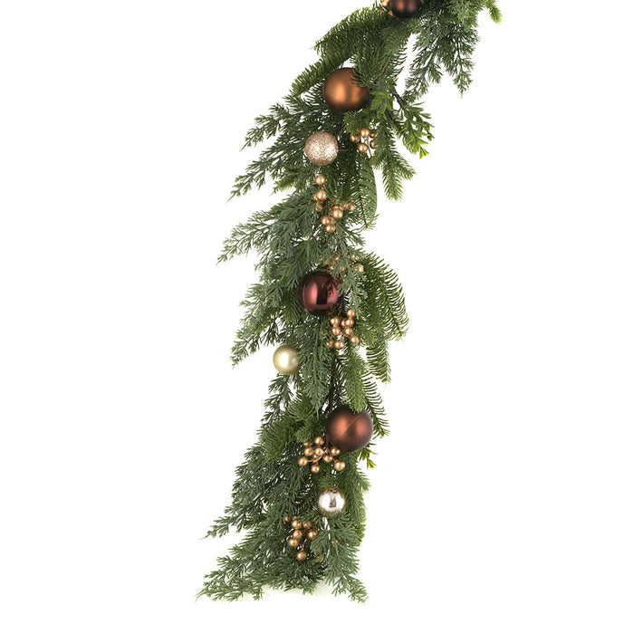 GARLAND Amber Bauble 150cm