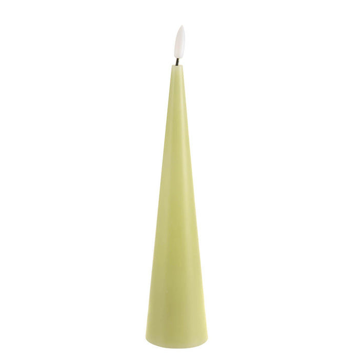 CANDLES Set/3 S/M/L Green Flameless LED