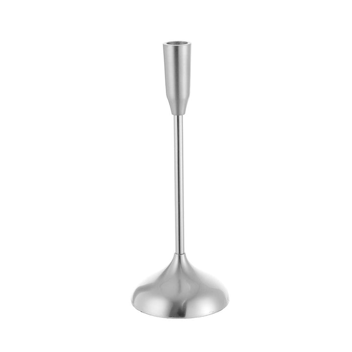 TAPER CANDLE HOLDER Nickel 30cm