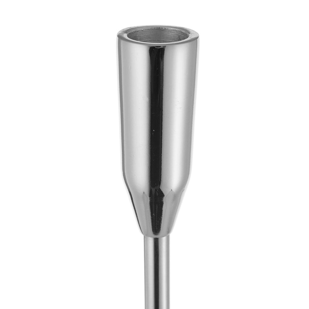Nickel Taper Candle Holder 40cm