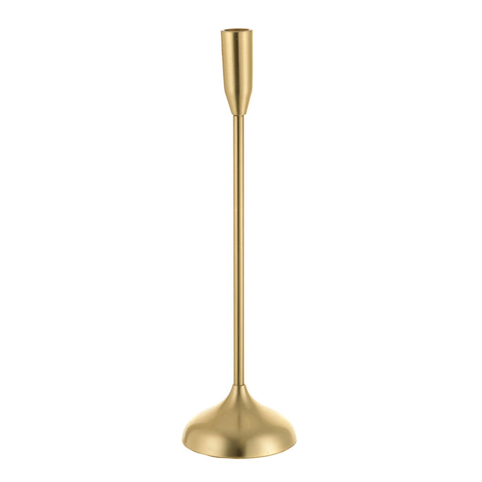 TAPER CANDLE HOLDER Brushed Gold 40cm