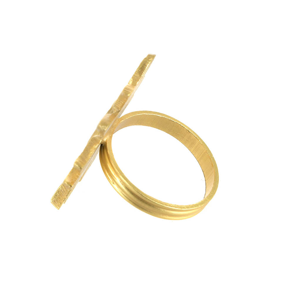 Napkin Ring Brass Sun