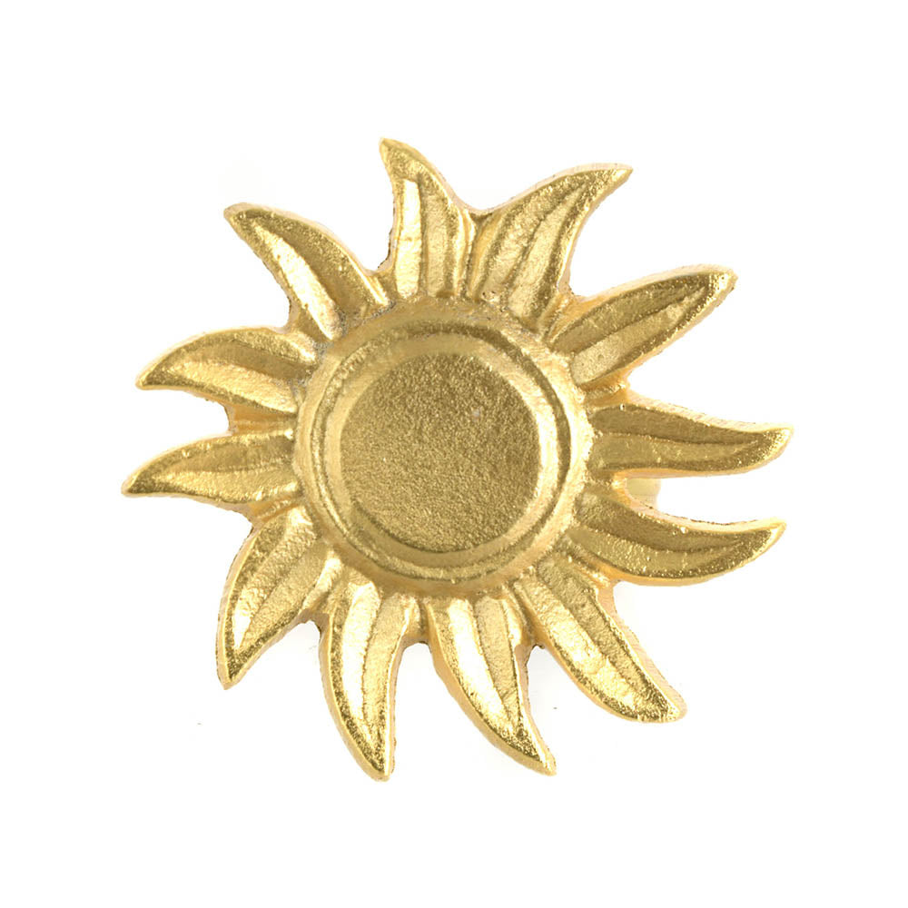 Napkin Ring Brass Sun