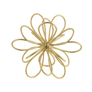 ORNAMENT Metal Flower Gold 16cm
