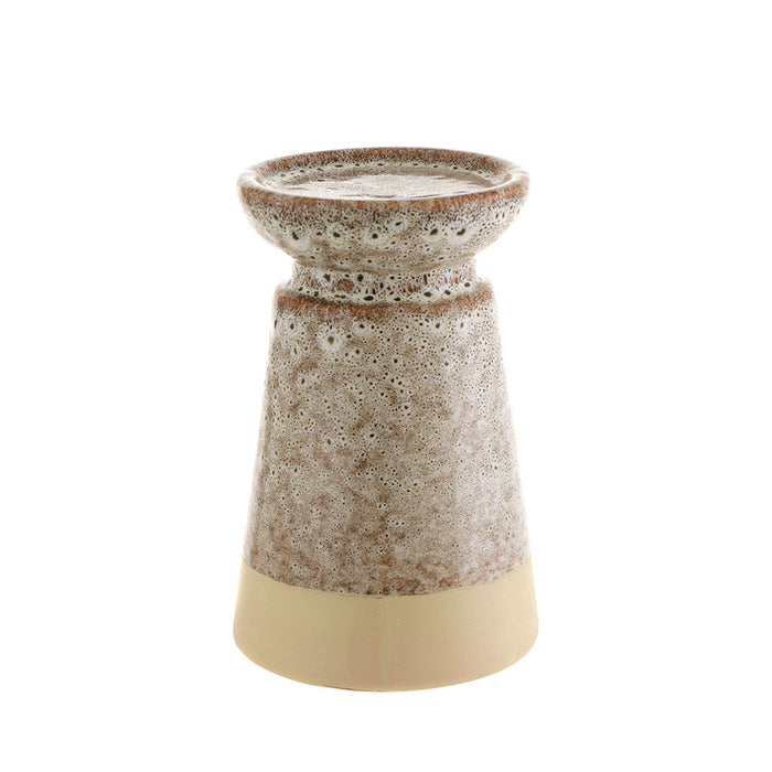 CANDLE HOLDER Ceramic Cream 10x16cm