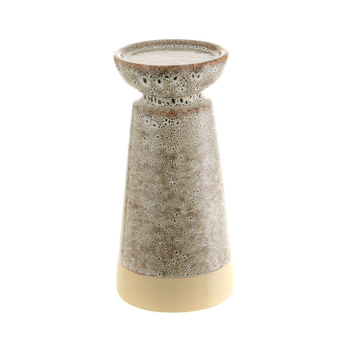 CANDLE HOLDER Ceramic Cream 10x21cm