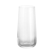 Hi Ball Glass Ribbed Clear