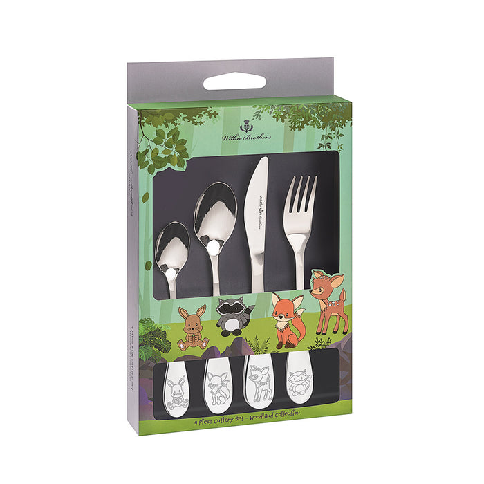 CUTLERY SET Kids 4Pc Woodlands