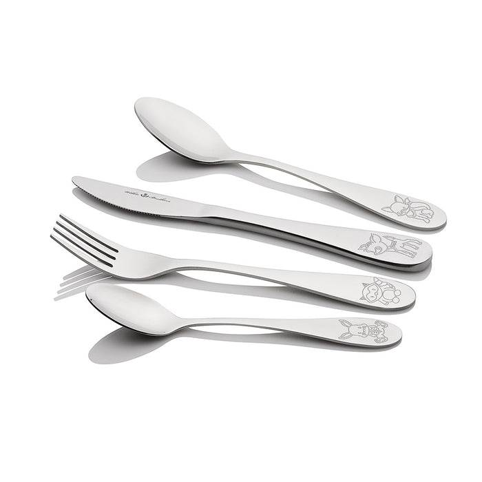 CUTLERY SET Kids 4Pc Woodlands