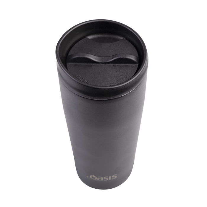 TRAVEL CUP Black Double Wall Insulated 600ml