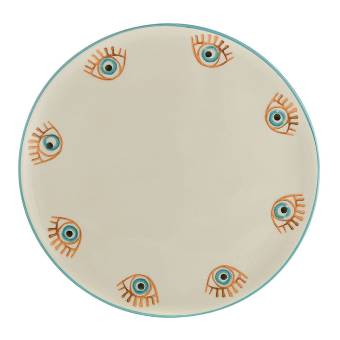 PLATTER Round Ceramic Evil Eye 31cm